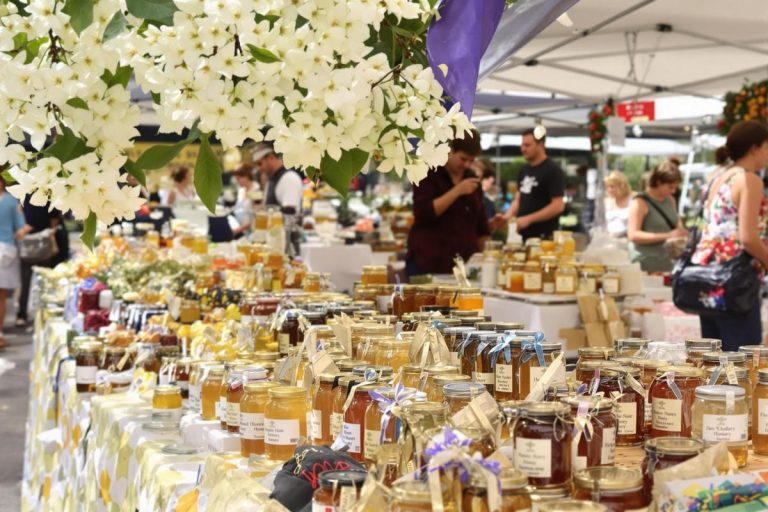 Miel de thilleul du Tarn : achat au marché de Réalmont.jpg