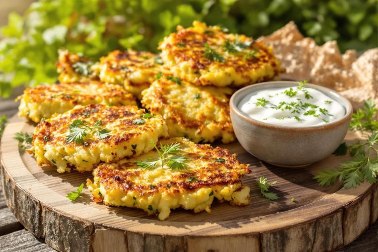 Les beignets de courgettes à la grecque, croustillants et parfumés, une manière originale de savourer ce légume d'été.jpg