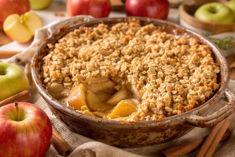 Un crumble aux pommes sans beurre pour une version plus légère.jpg